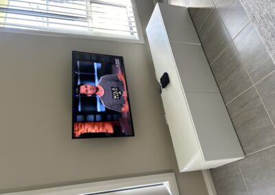 TV Mounting with hidden cables