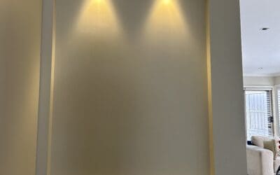 Feature LED downlights installation