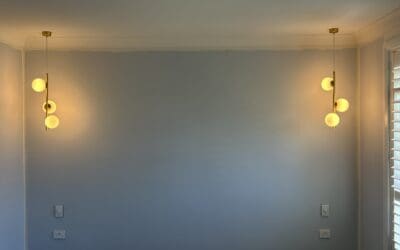 Bedside Pendant Light installation