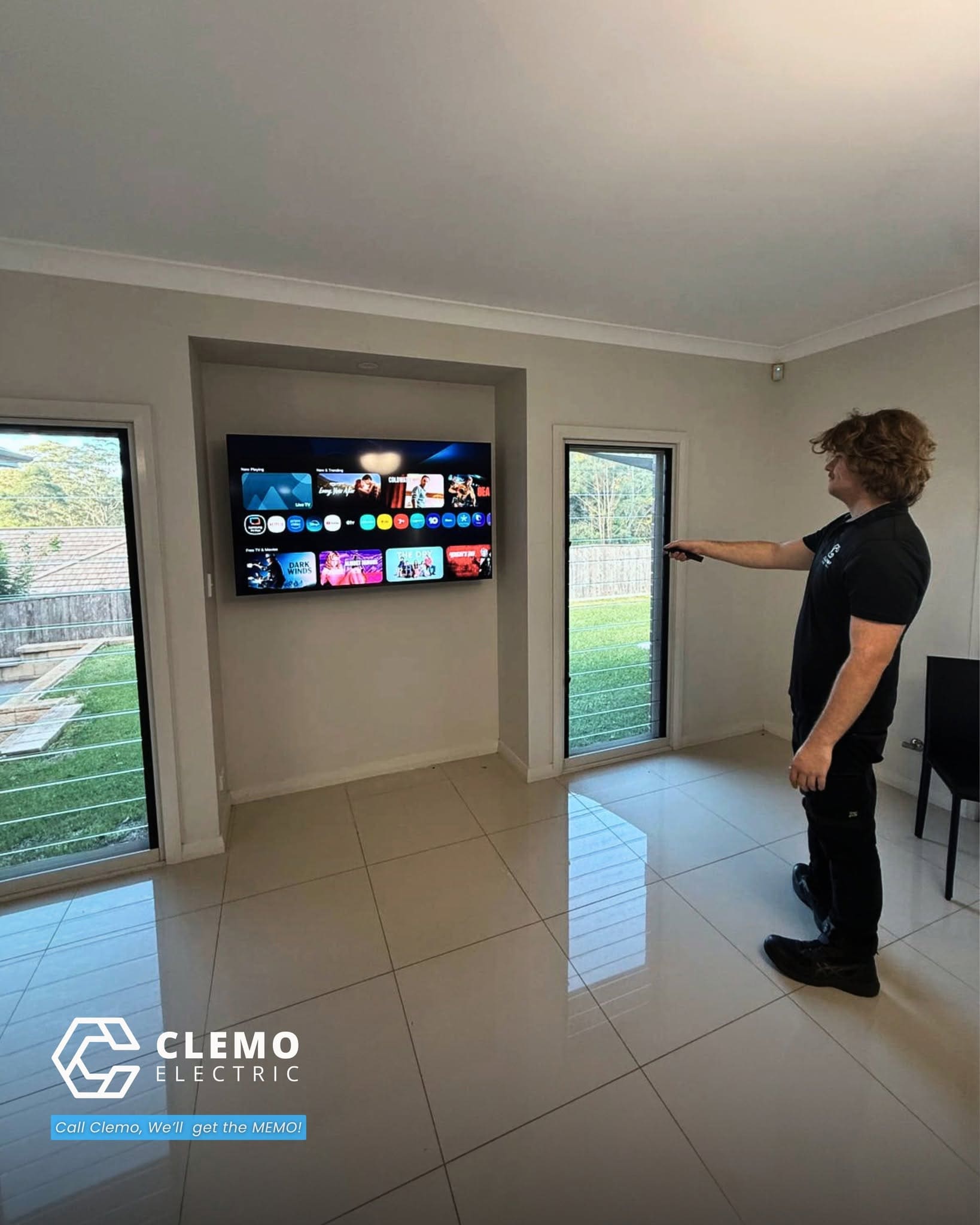 Clean Finish TV Installation in Mount Kembla, NSW by Clemo Electric